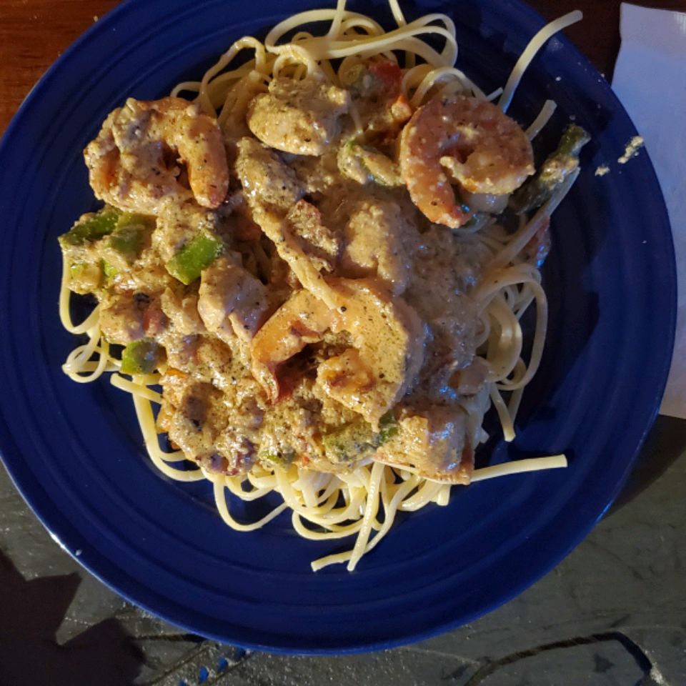 Chicken Shrimp Carbonara