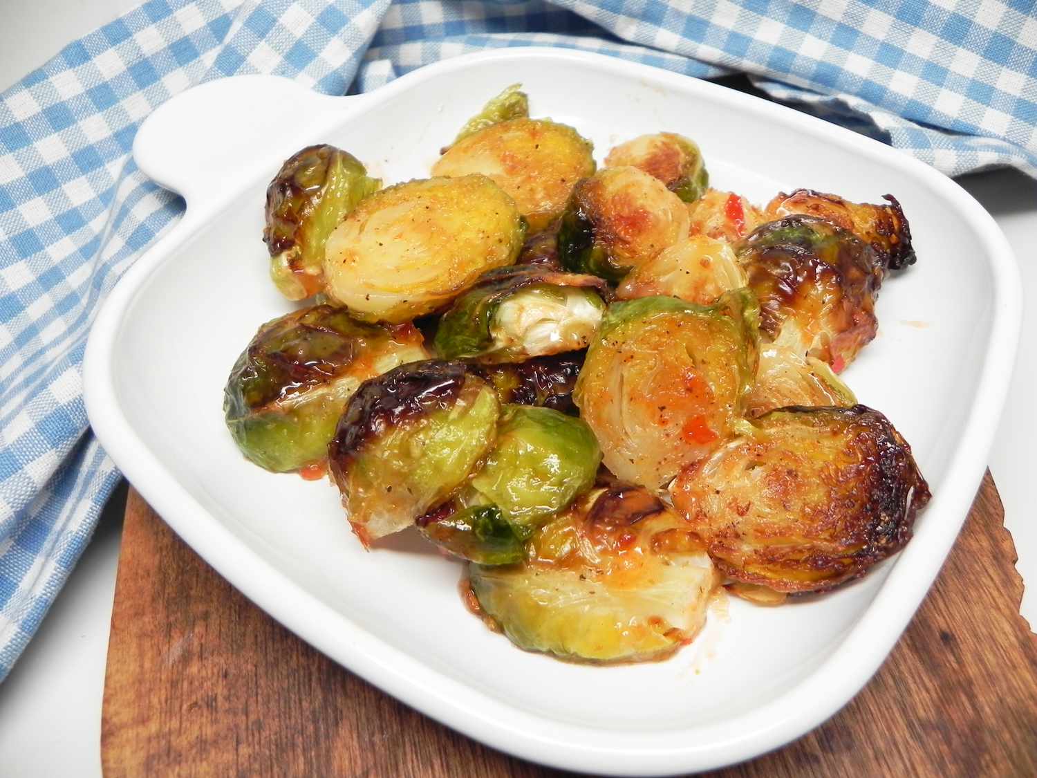 Chili Roasted Brussels Sprouts