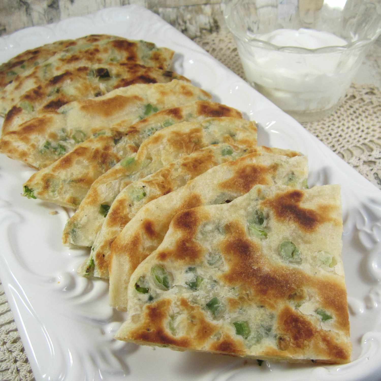 Chinese-Style Green Onion Pancake