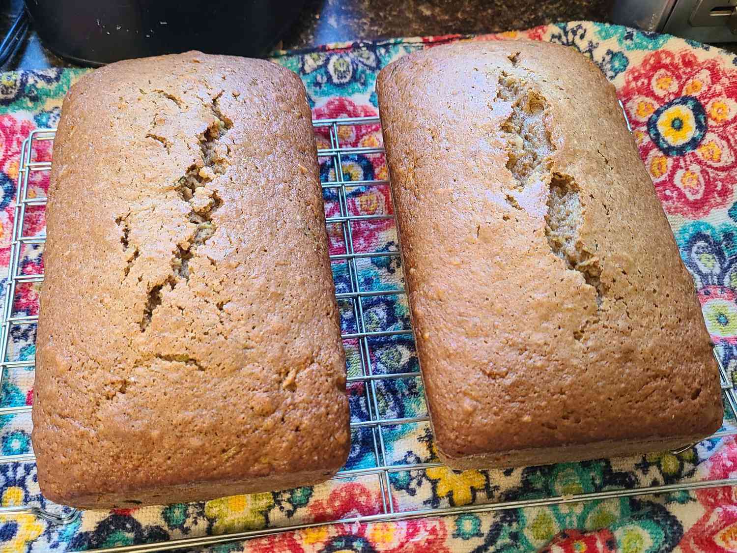 Cinnamon Applesauce Zucchini Bread