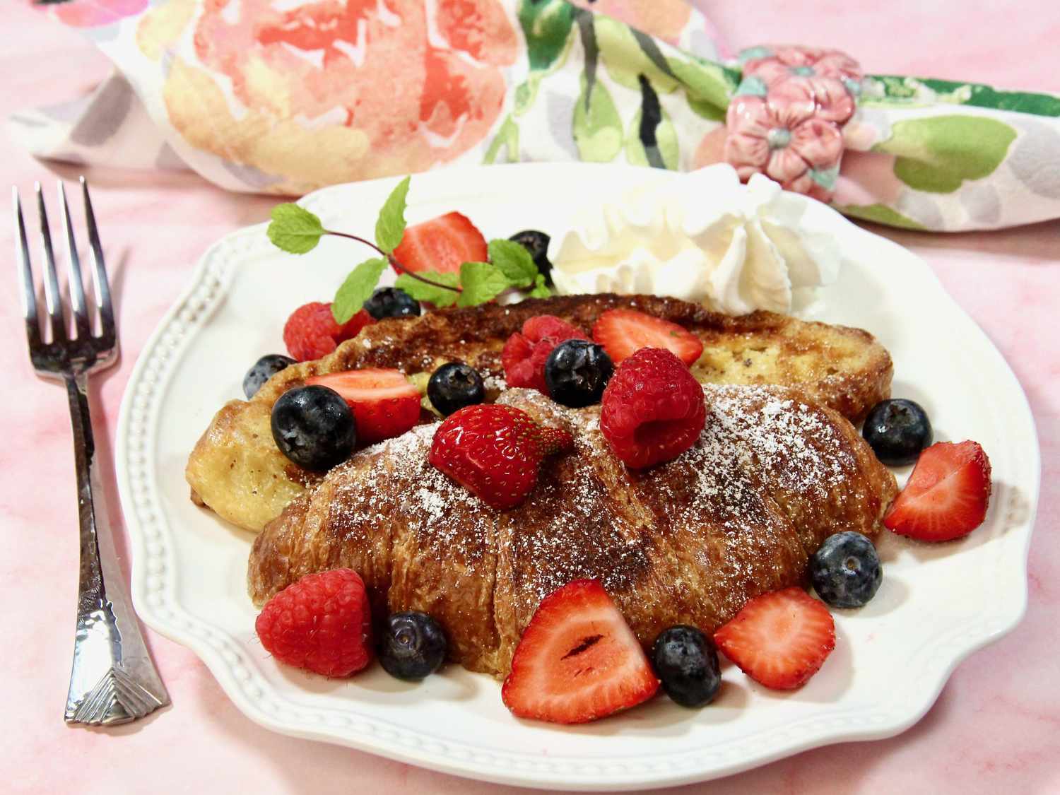 Cinnamon Croissant French Toast