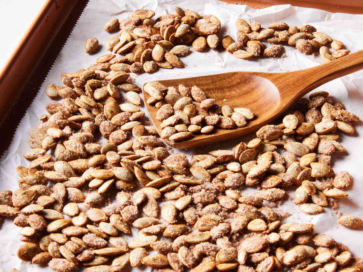 Cinnamon Sugar Roasted Pumpkin Seeds