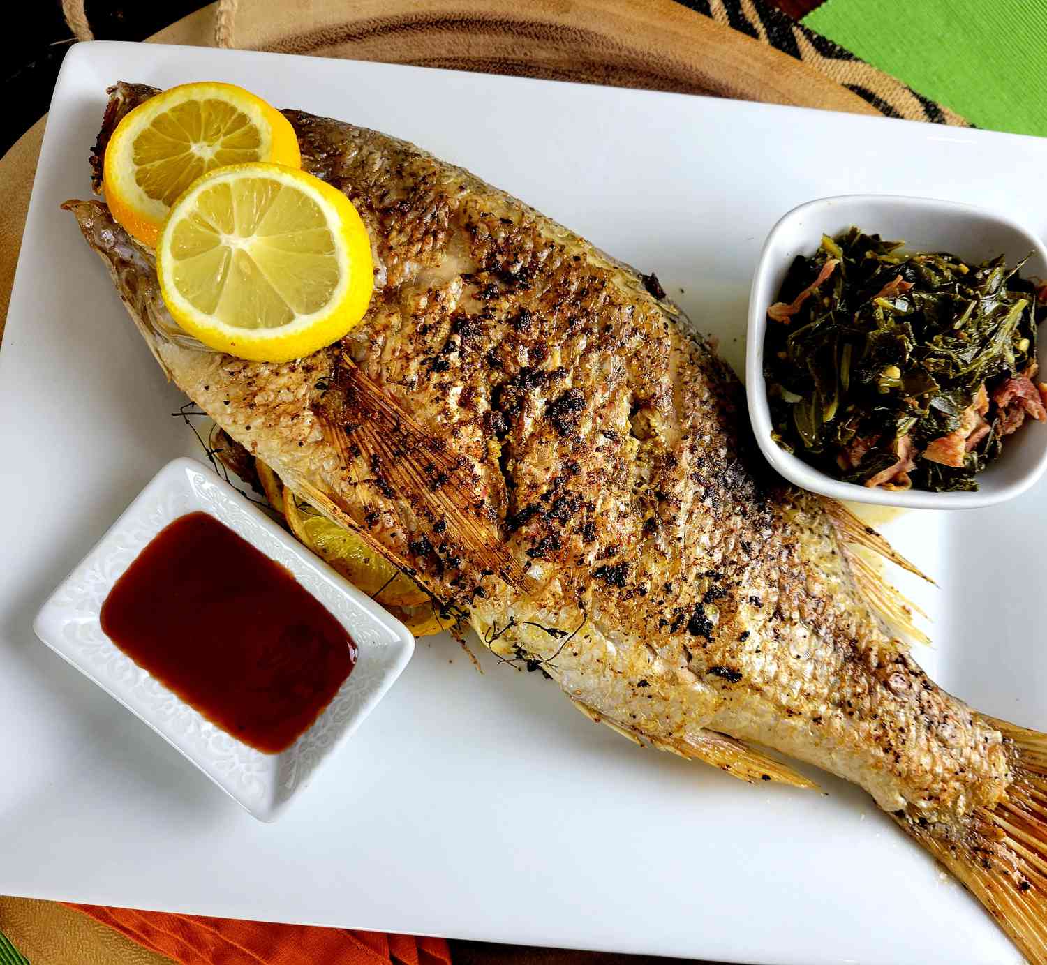 Citrus Baked Whole Red Snapper