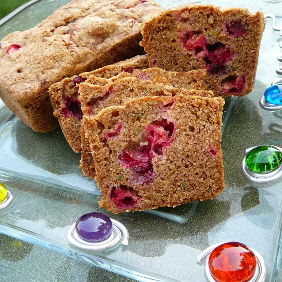 Citrus Cranberry Zucchini Loaf
