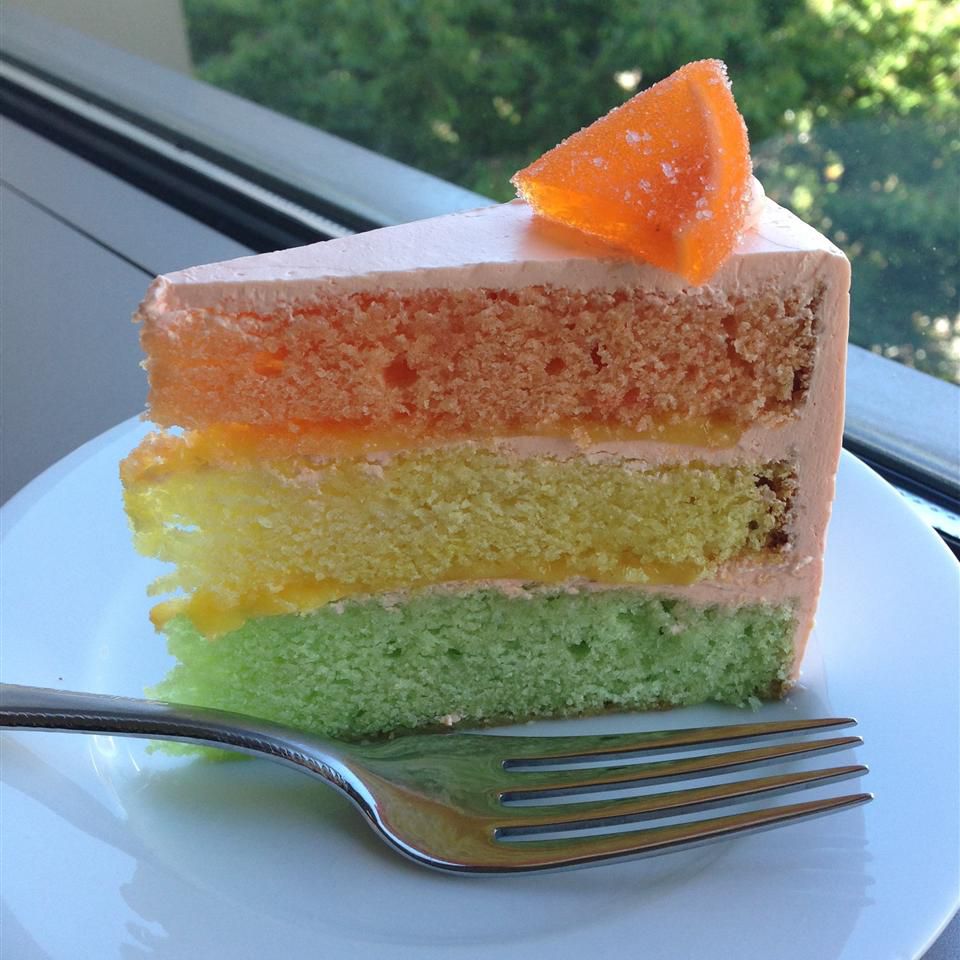 Citrus Rainbow Cake
