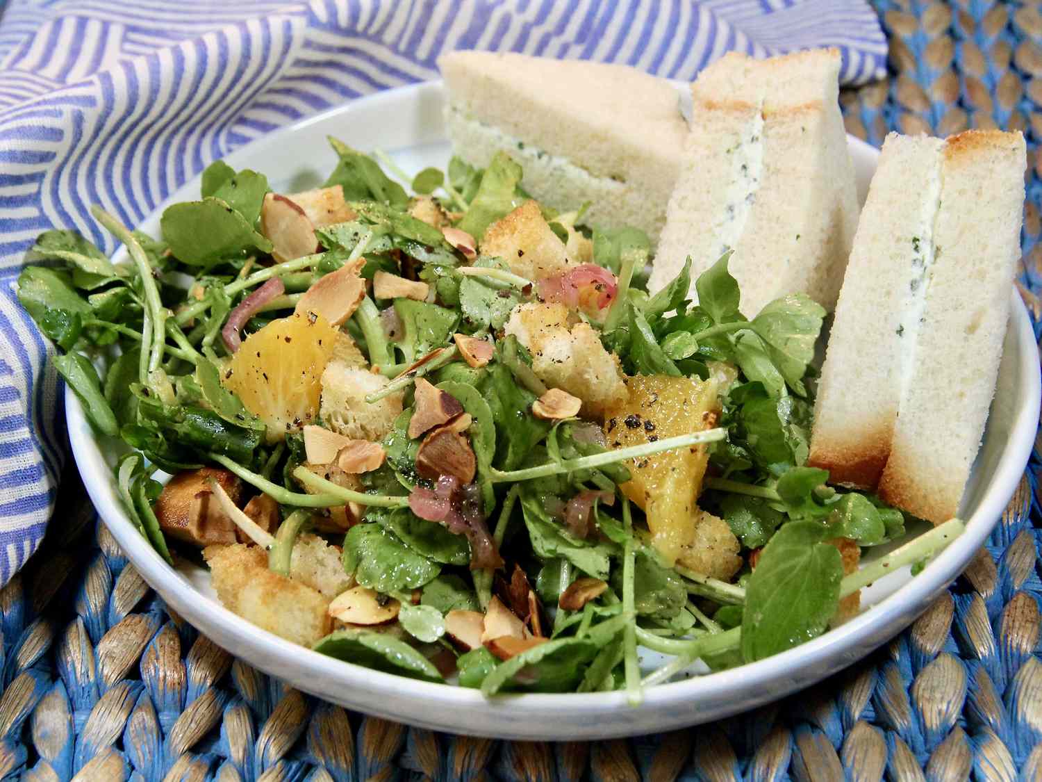 Citrus Watercress Bread Salad