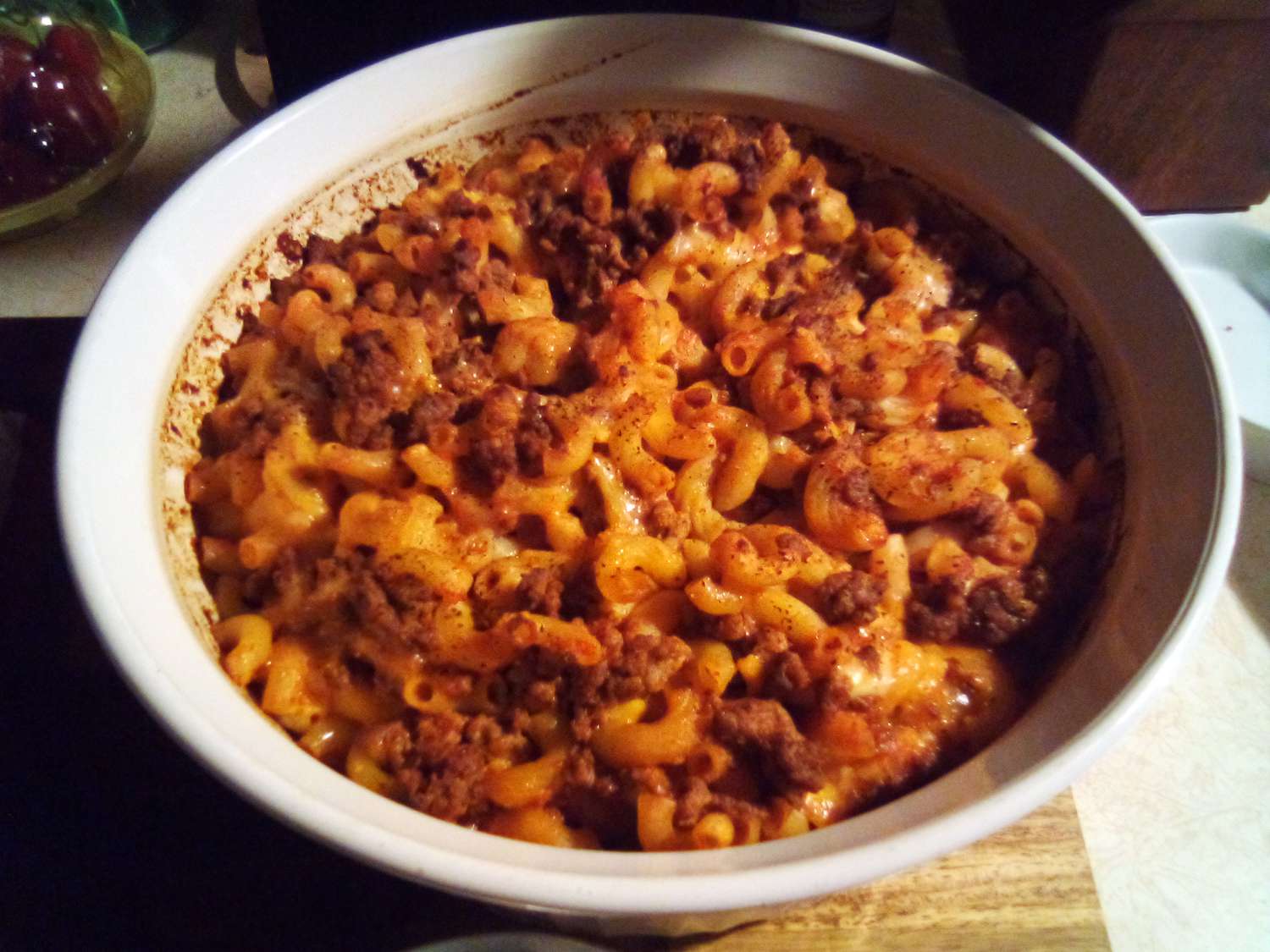 Classic Beefaroni with Ground Beef and Cheese