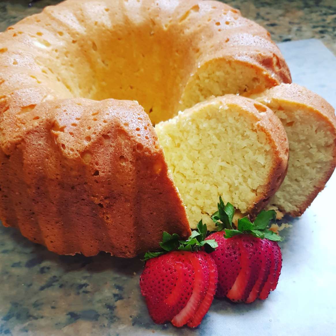 Coconut Cream Cheese Pound Cake