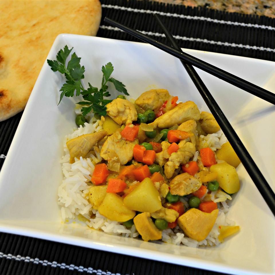 Coconut Curry Chicken with Rice