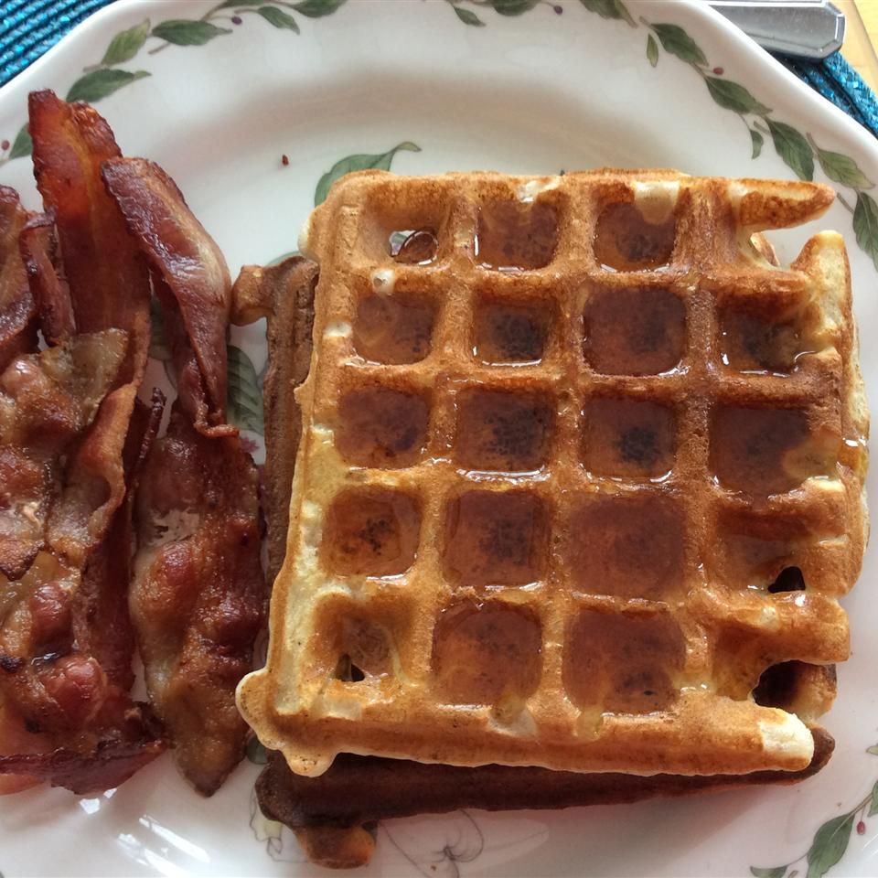 Coconut Oil Wheat Waffles