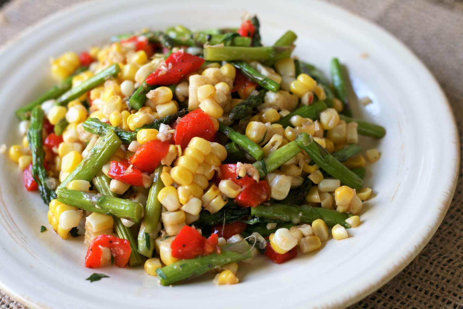 Corn and Asparagus Salad