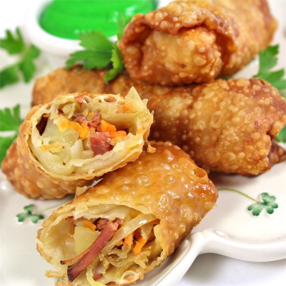 Corned Beef Irish Egg Rolls