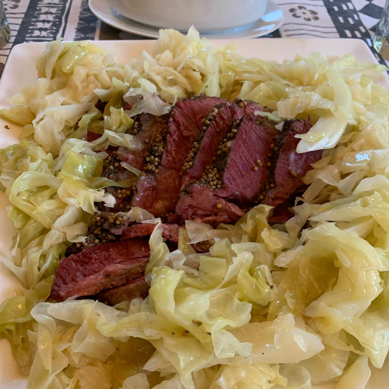 Corned Beef with Cabbage and Apples