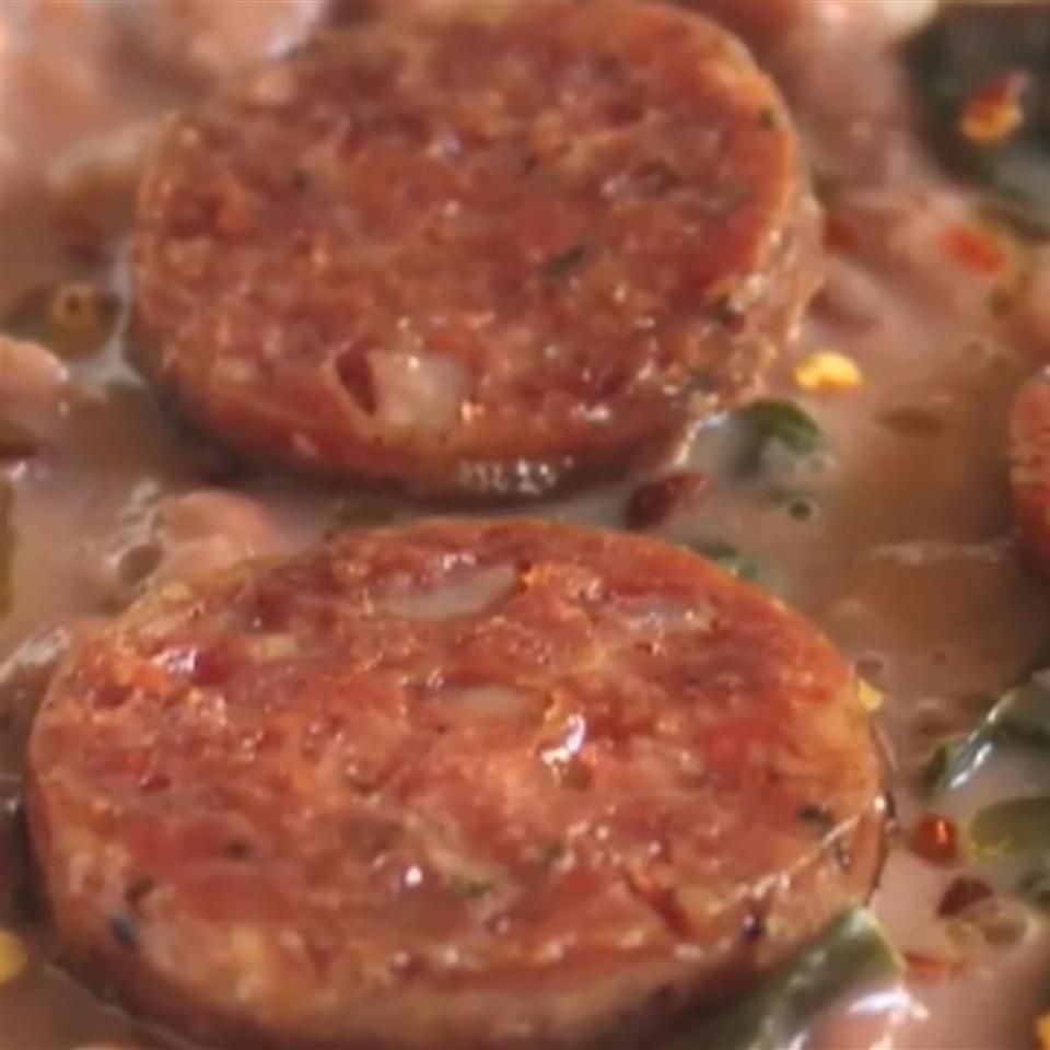 Cotechino with Braised Beans