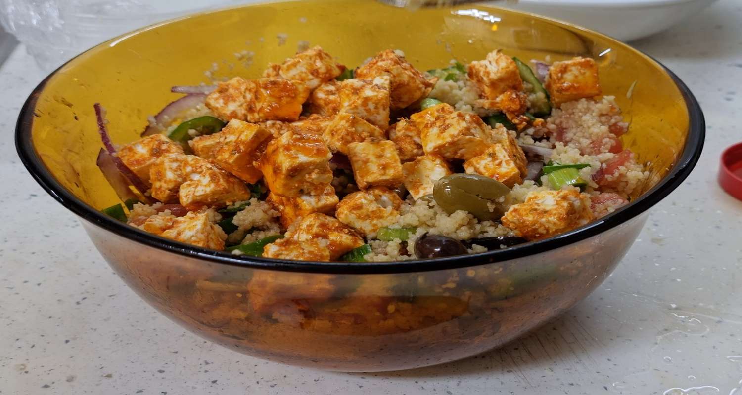 Couscous Salad with Spicy Feta