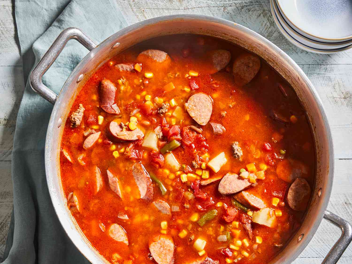 Cowboy Beef and Kielbasa Stew