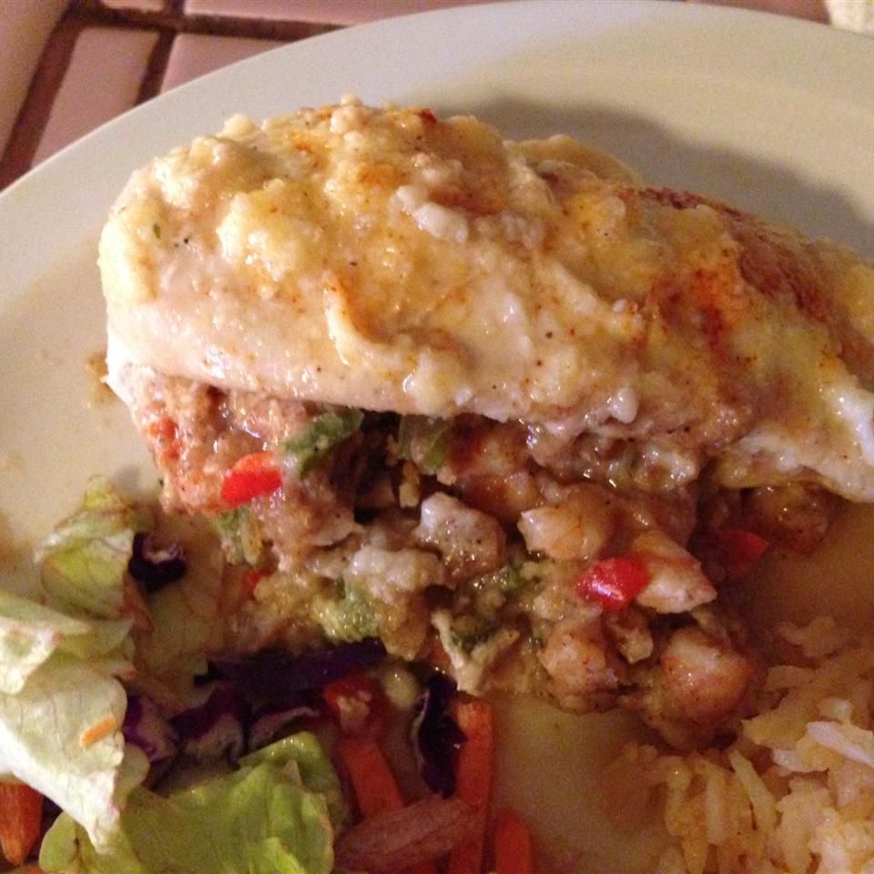 Crab and Mushroom Stuffed Chicken