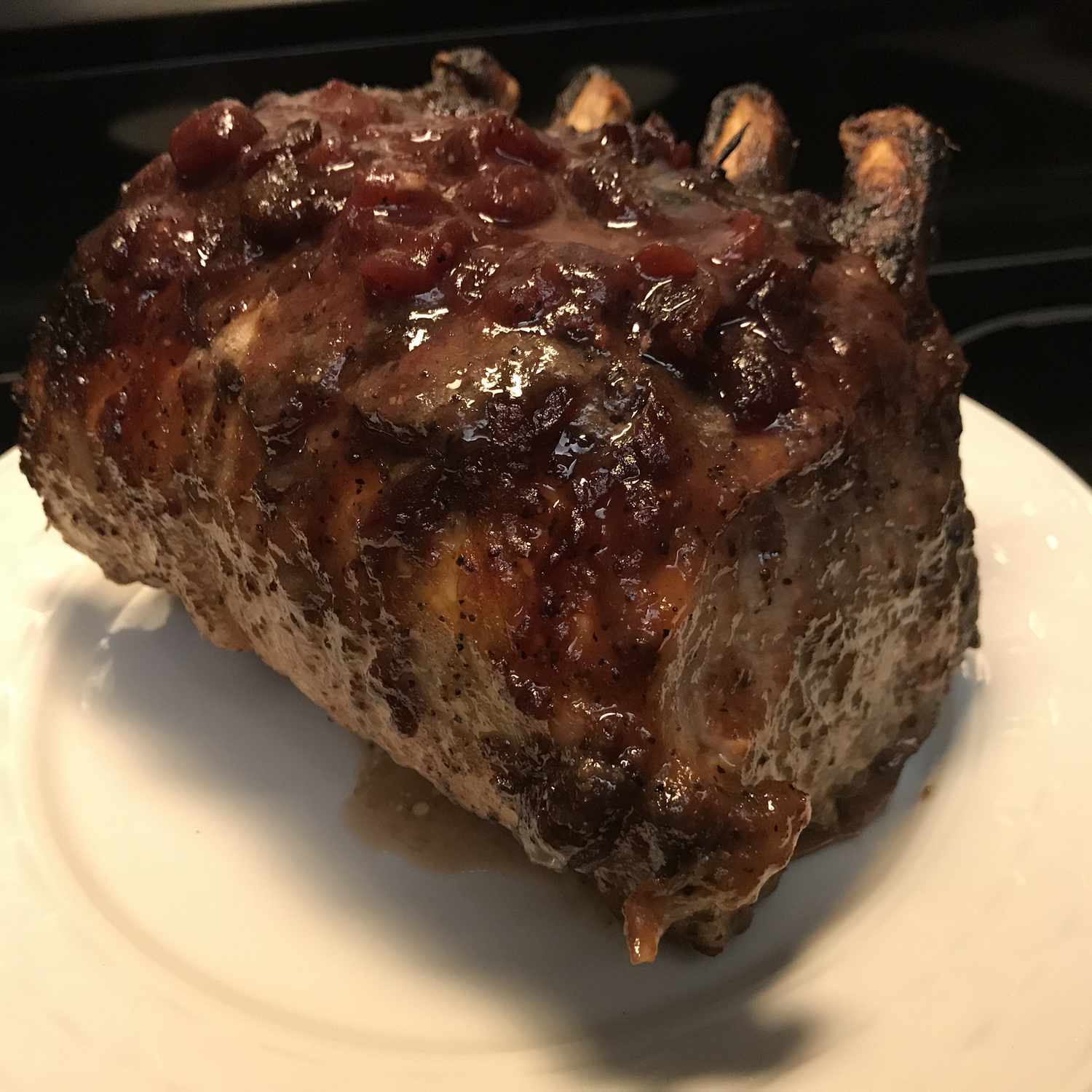 Cranberry Glazed Pork Loin Roast