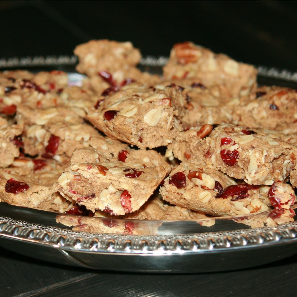 Cranberry Pecan Oat Bars