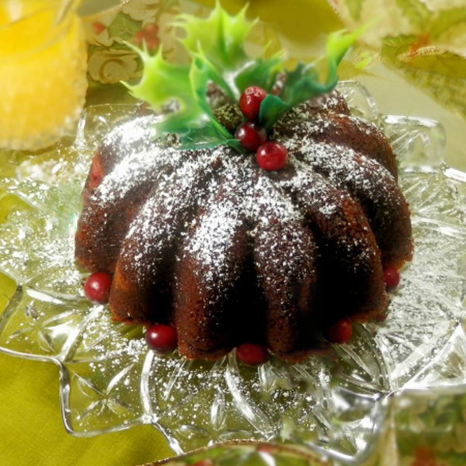 Cranberry Pudding with Butter Sauce