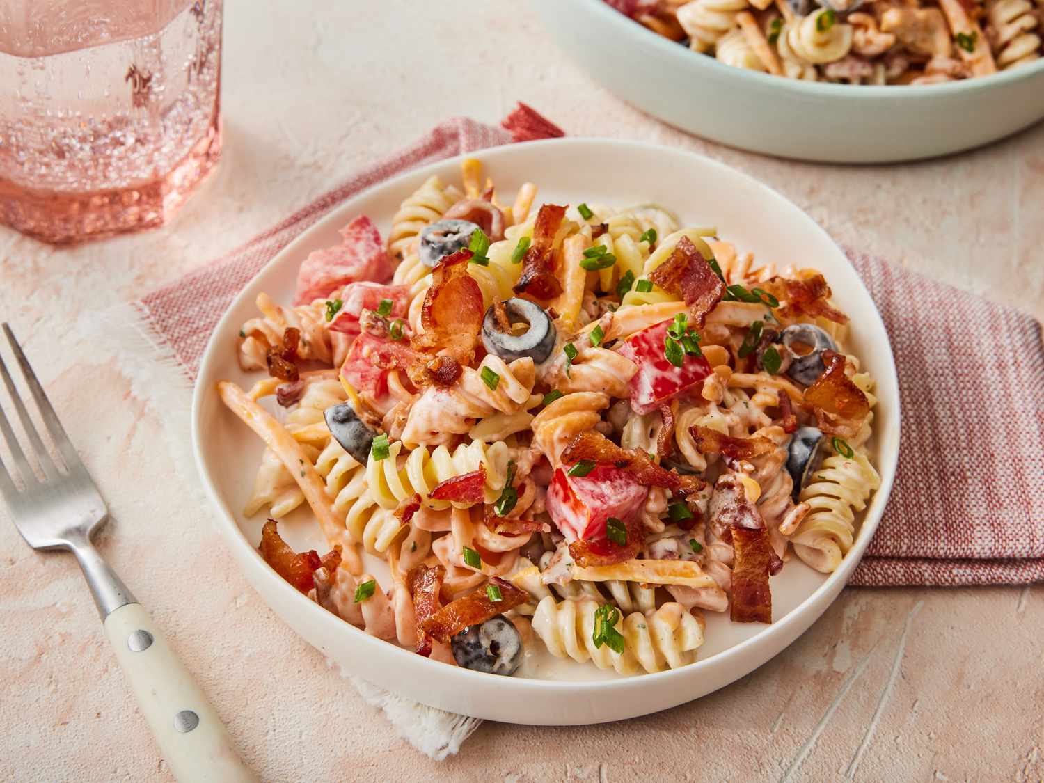Creamy Bacon Ranch Pasta Salad