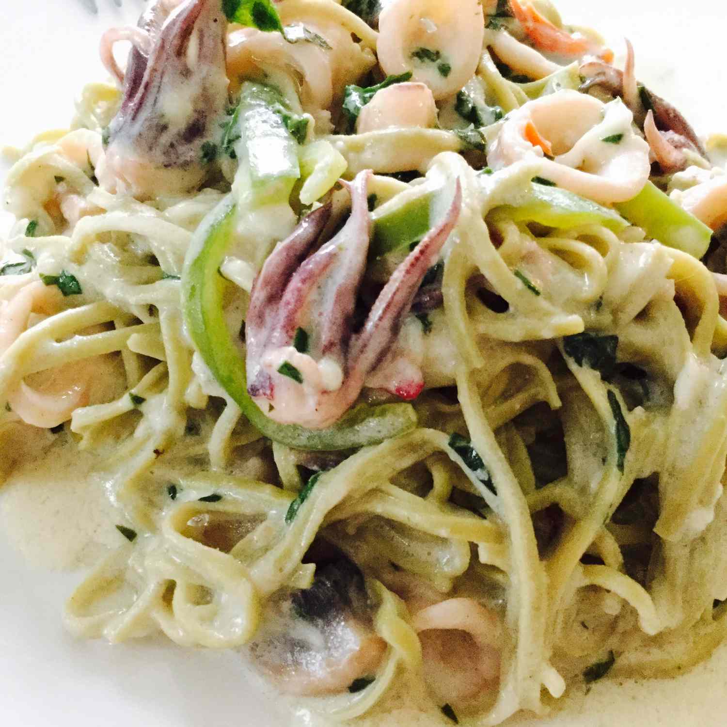Creamy Calamari Pasta