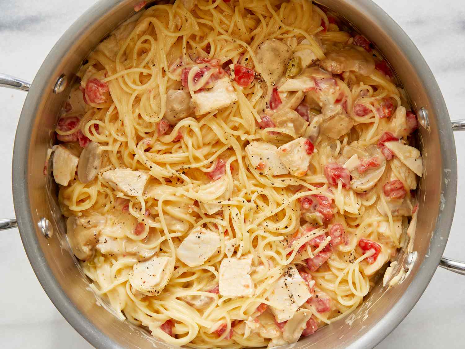 Creamy Chicken Spaghetti