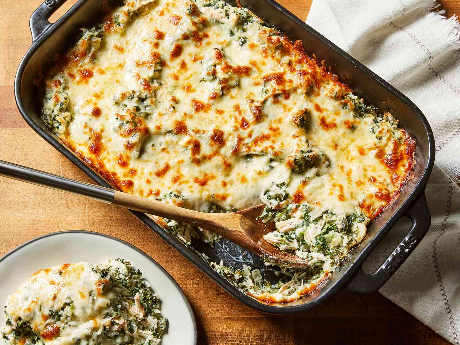 Creamy Chicken Spinach Casserole