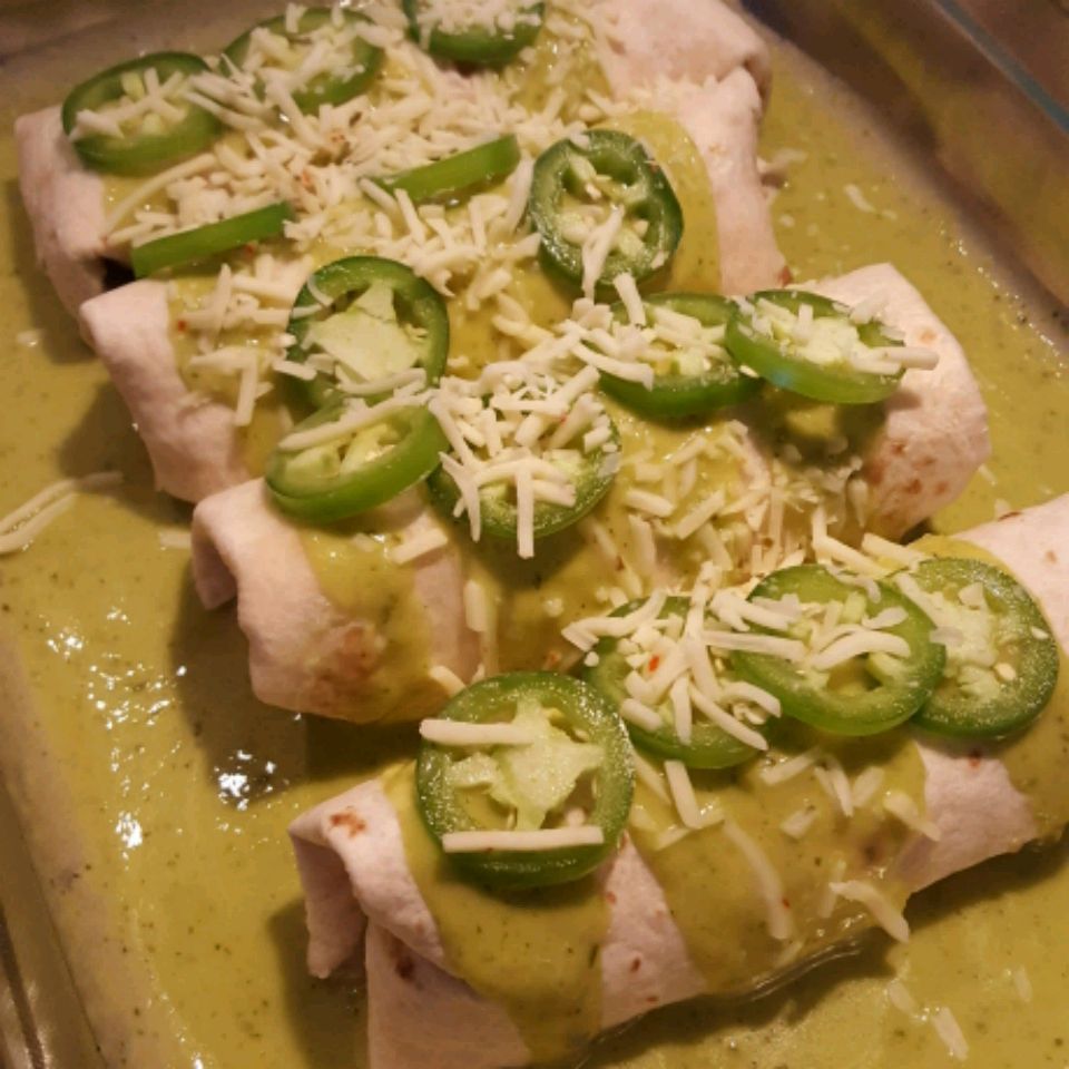 Creamy Jalapeño Chicken Enchiladas