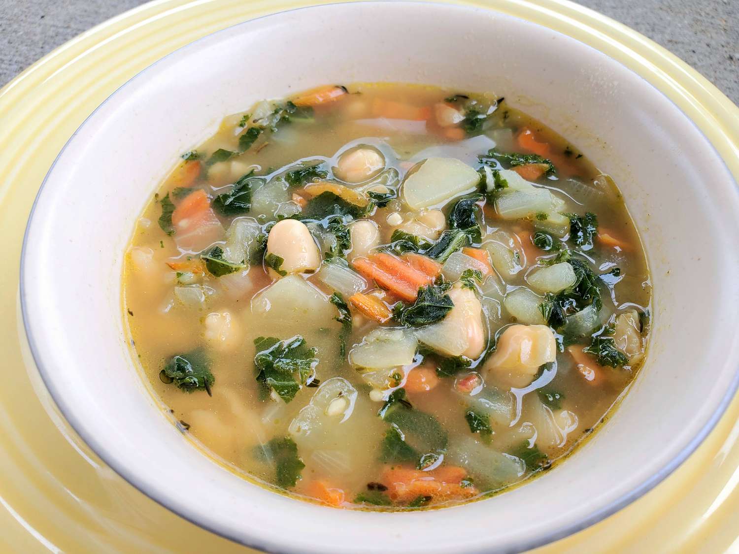 Creamy Kale, Bean, and Potato Soup