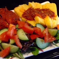 Creamy Polenta with Tomato Sauce