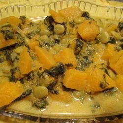 Creamy Pumpkin and Spinach Curry