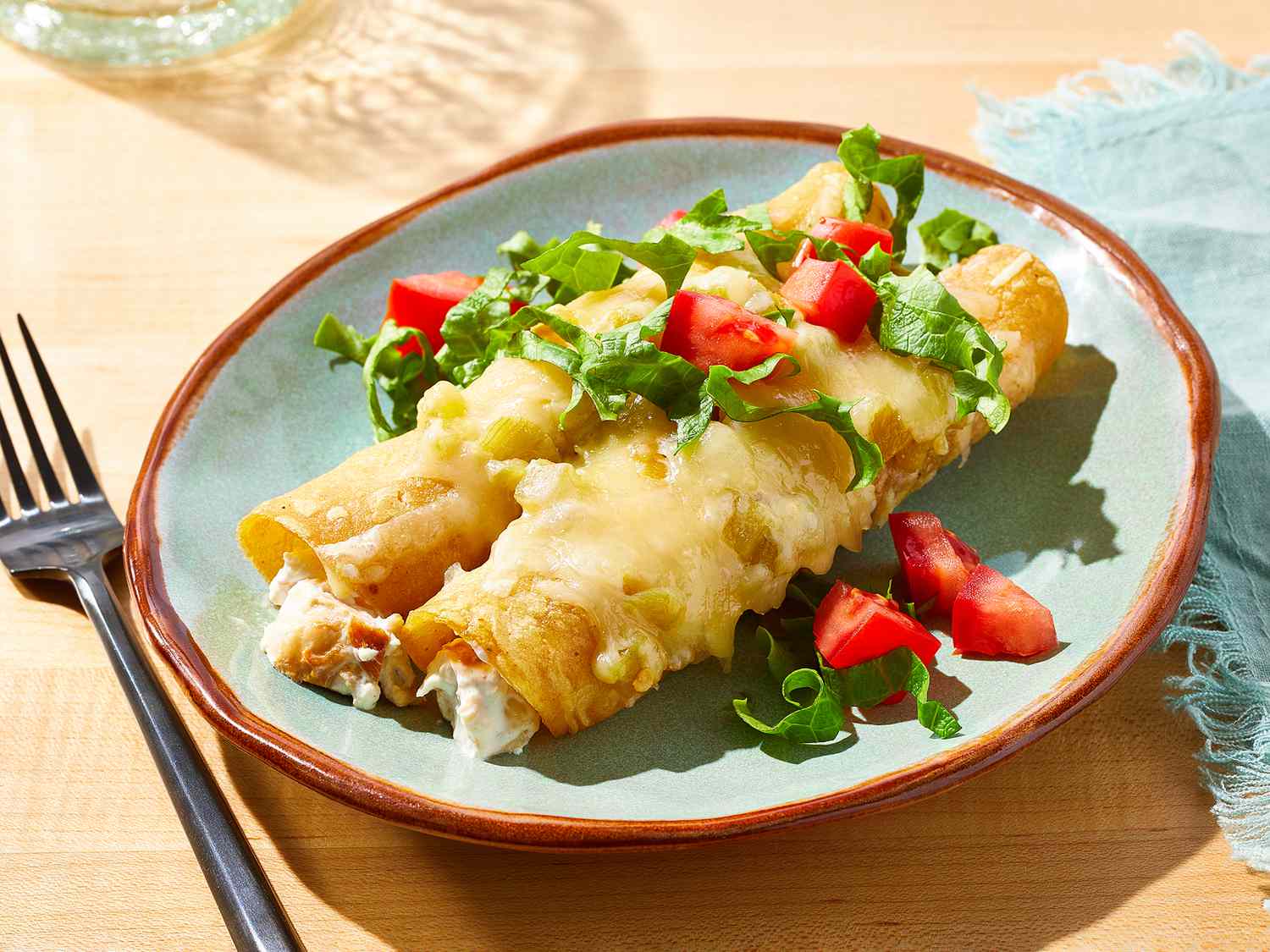 Creamy Sour Cream Chicken Enchiladas