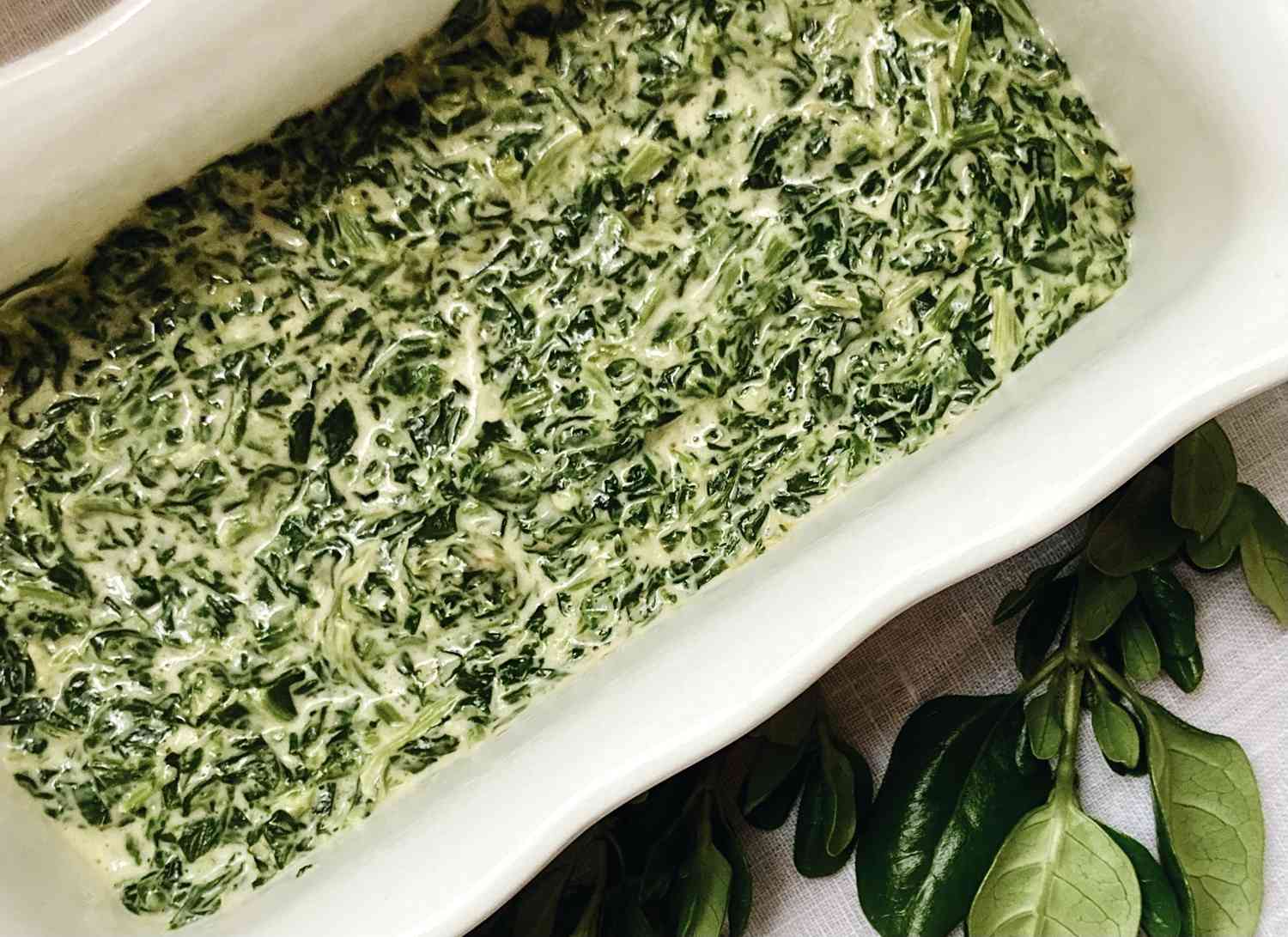 Creamy Spinach Madeline