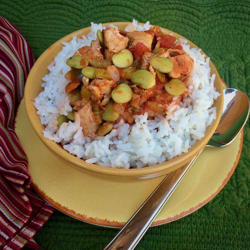 Creole Chicken and Lima Bean Stew