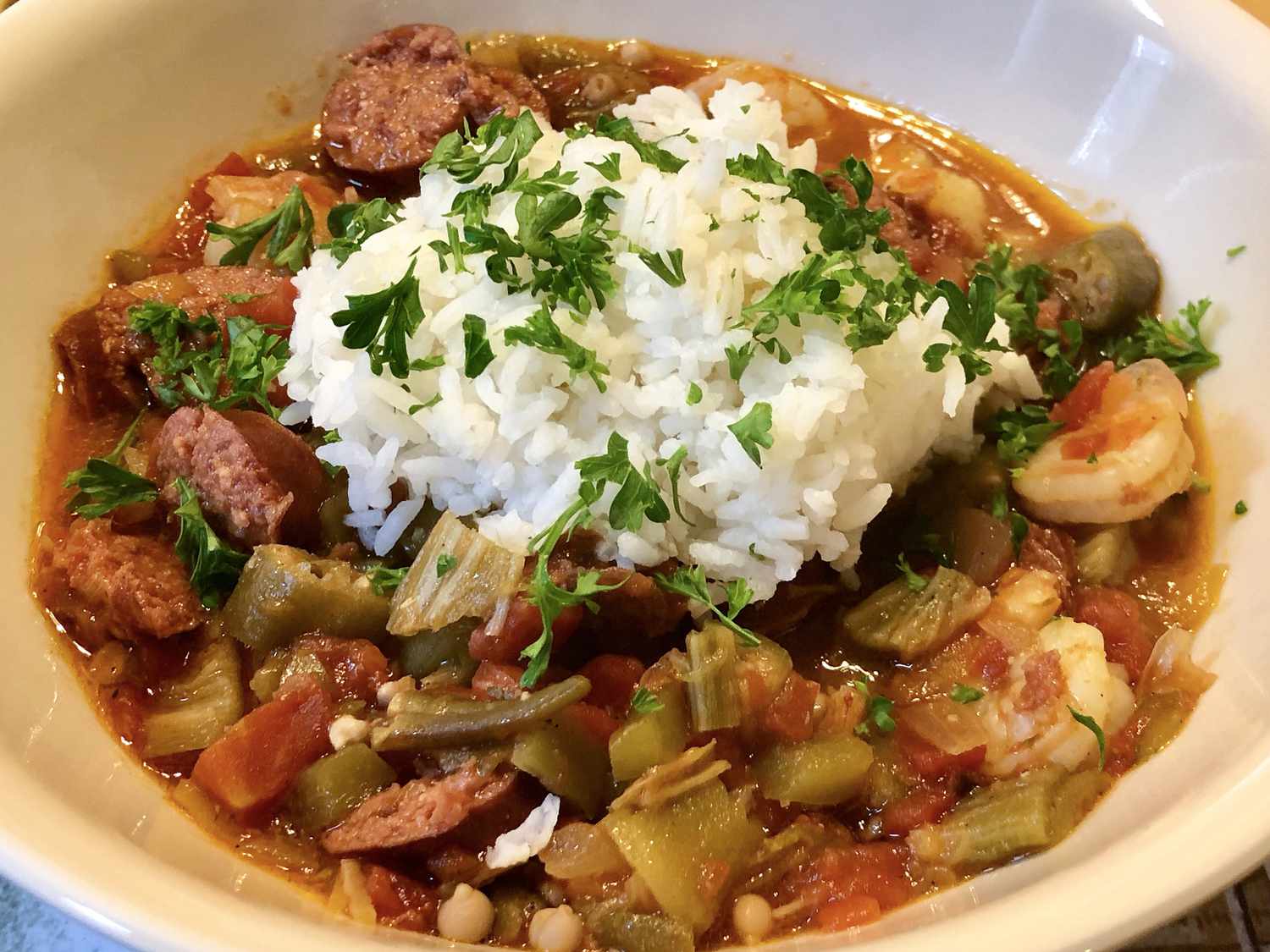 Creole Shrimp and Okra