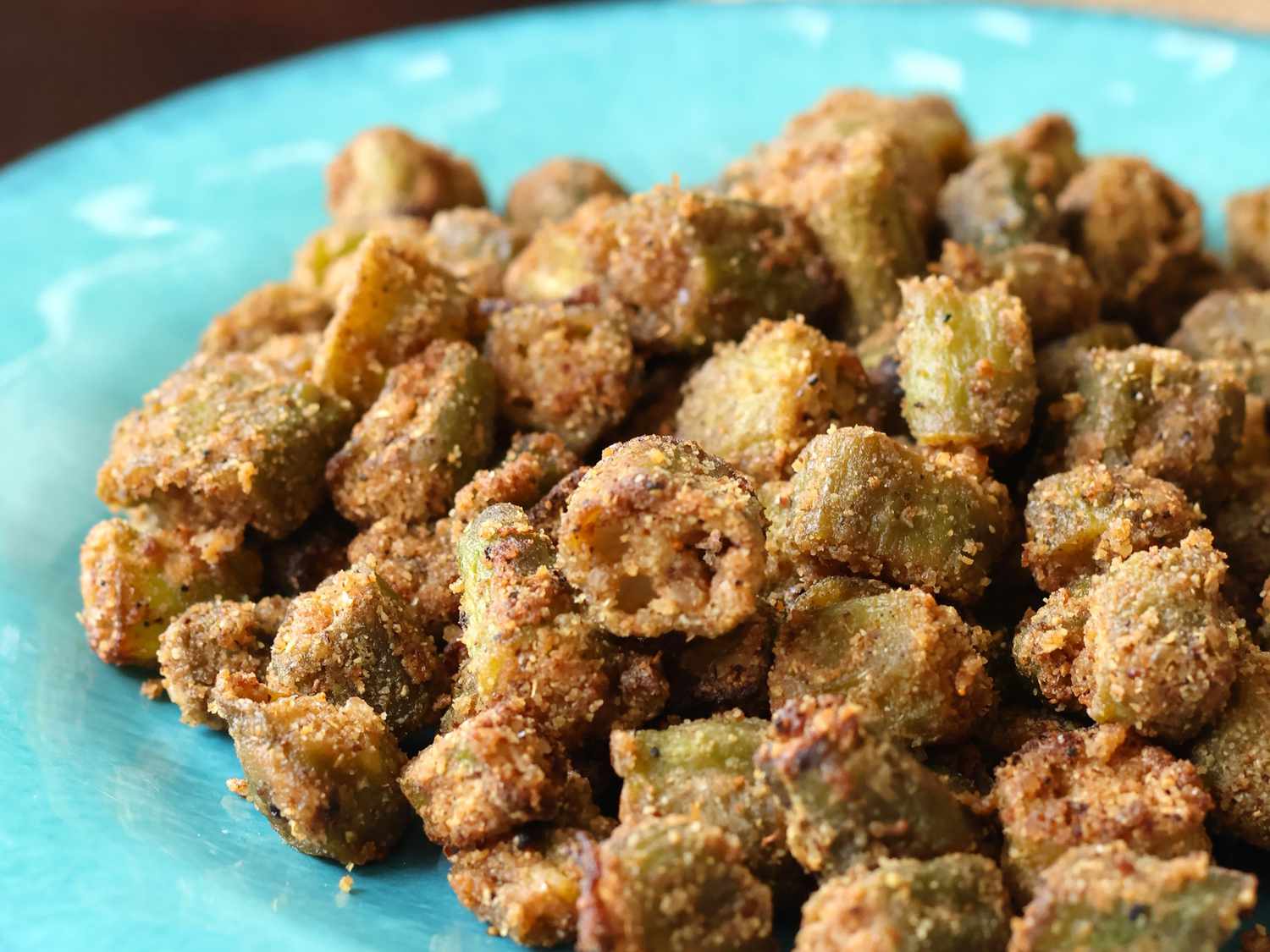 Crispy Air-Fried Kurkuri Bhindi