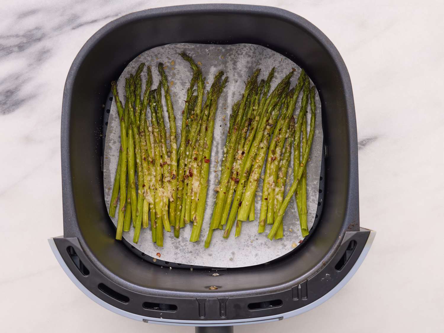Crispy Air Fryer Asparagus with Parmesan