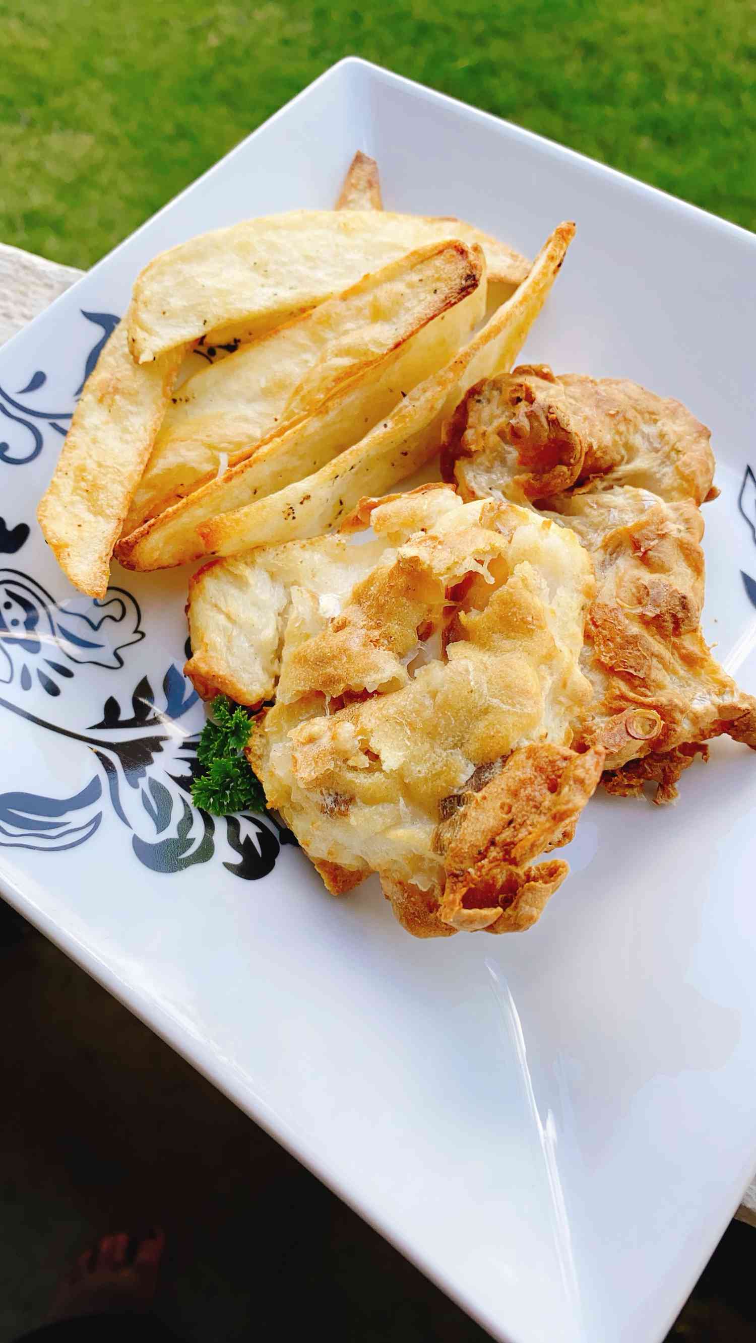 Crispy Air Fryer Fish and Chips