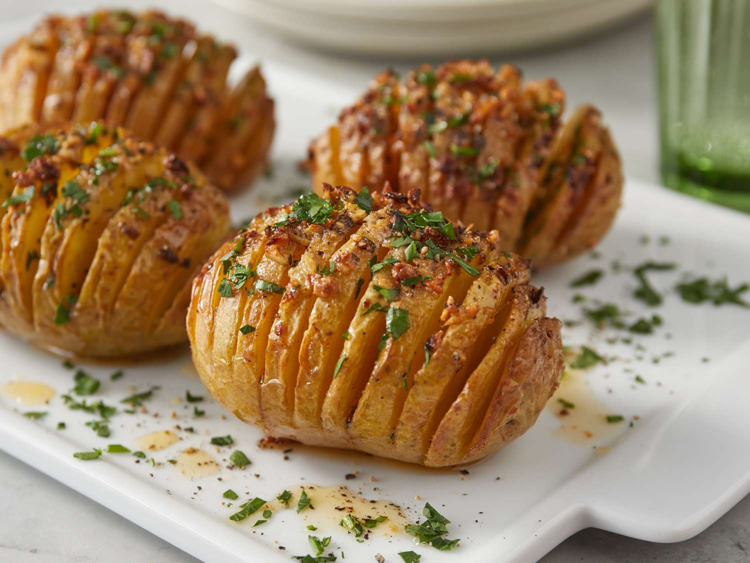 Crispy Air Fryer Hasselback Potatoes