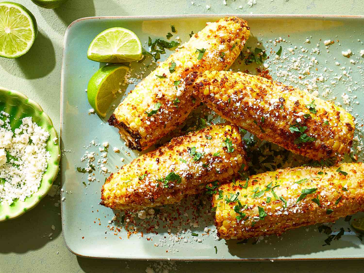 Crispy Air Fryer Mexican Corn on the Cob