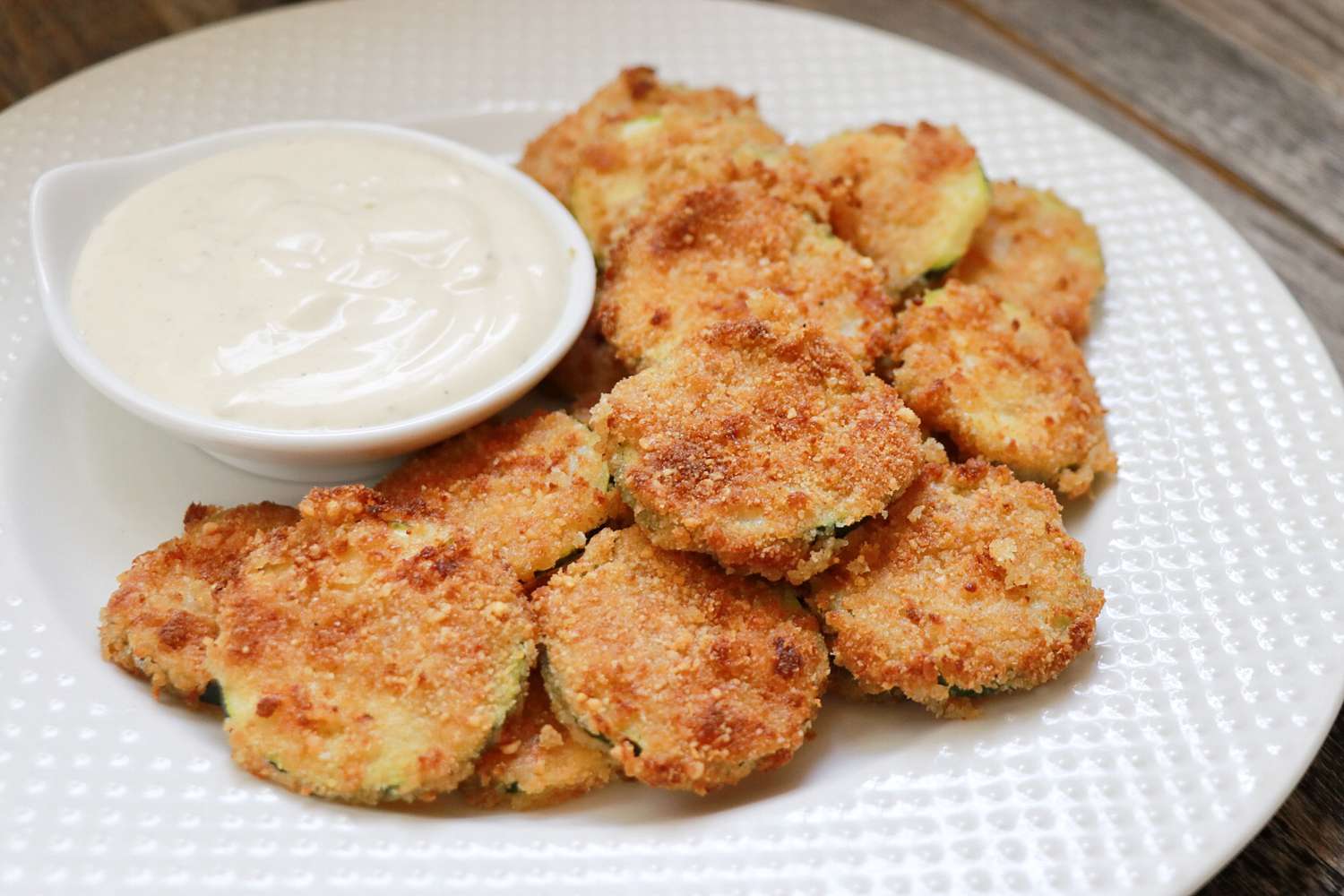 Crispy Air Fryer Ranch Zucchini Chips