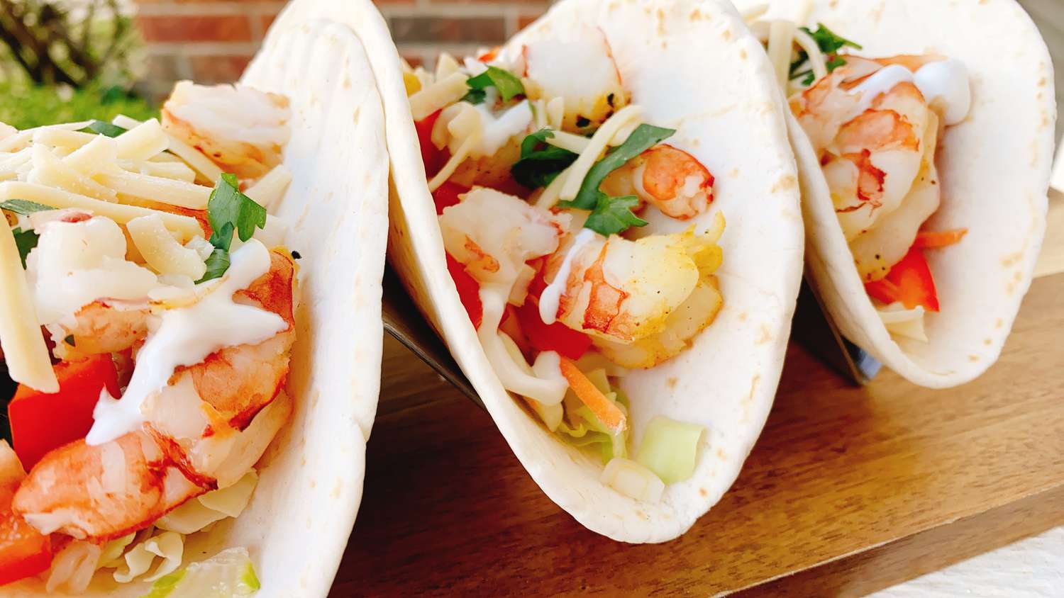 Crispy Air Fryer Shrimp Tacos