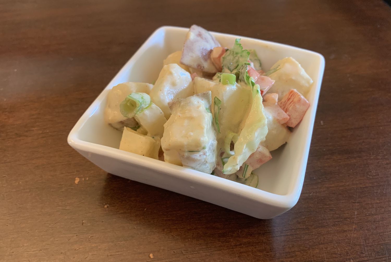 Crispy Bacon and Bok Choy Asian Potato Salad