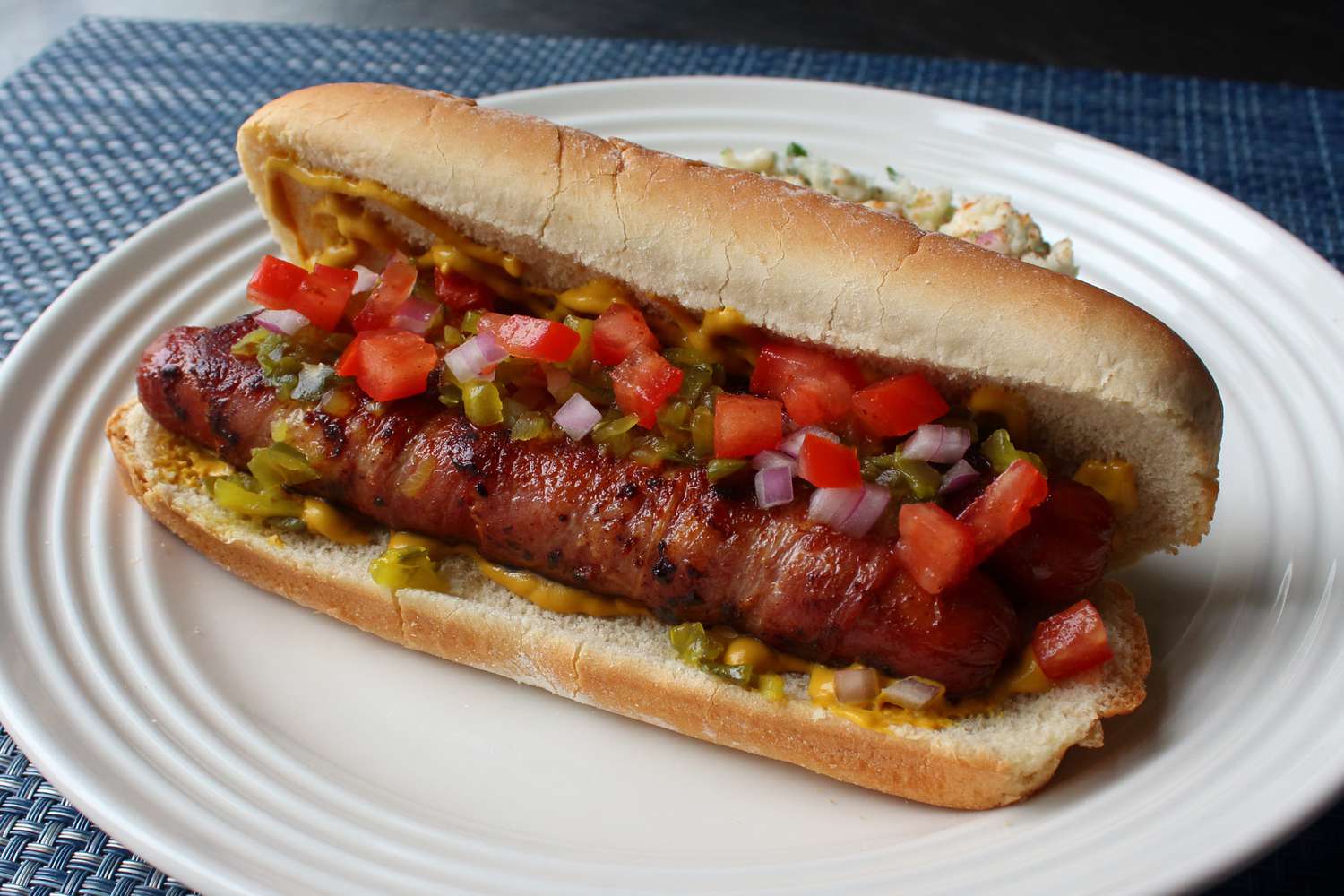 Crispy Bacon-Wrapped Hot Dogs