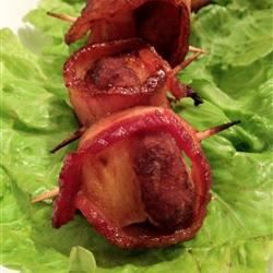 Crispy Bacon-Wrapped Pineapple and Water Chestnuts
