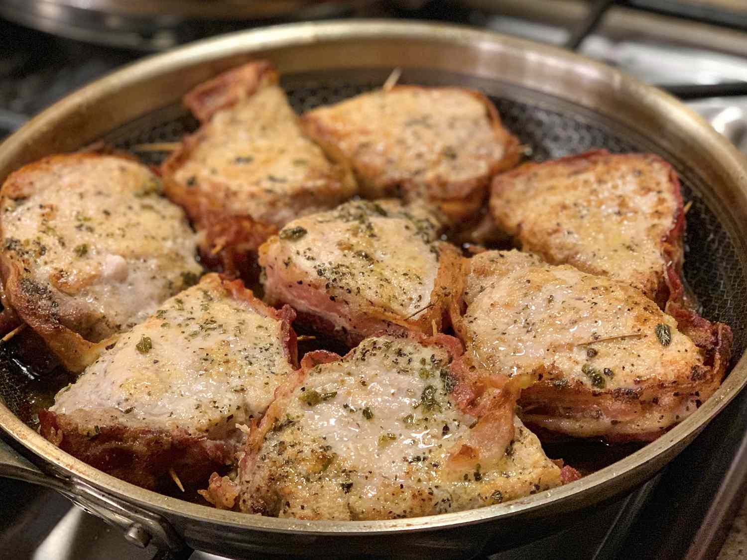 Crispy Bacon-Wrapped Pork Medallions