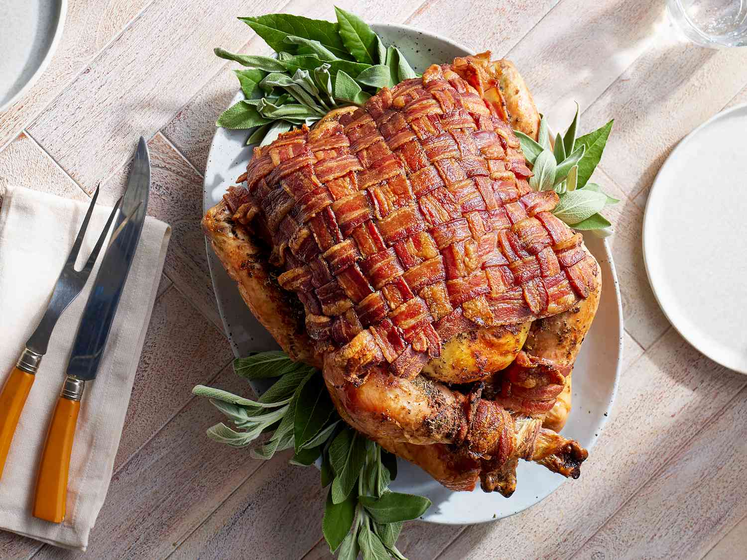 Crispy Bacon-Wrapped Turkey for Thanksgiving