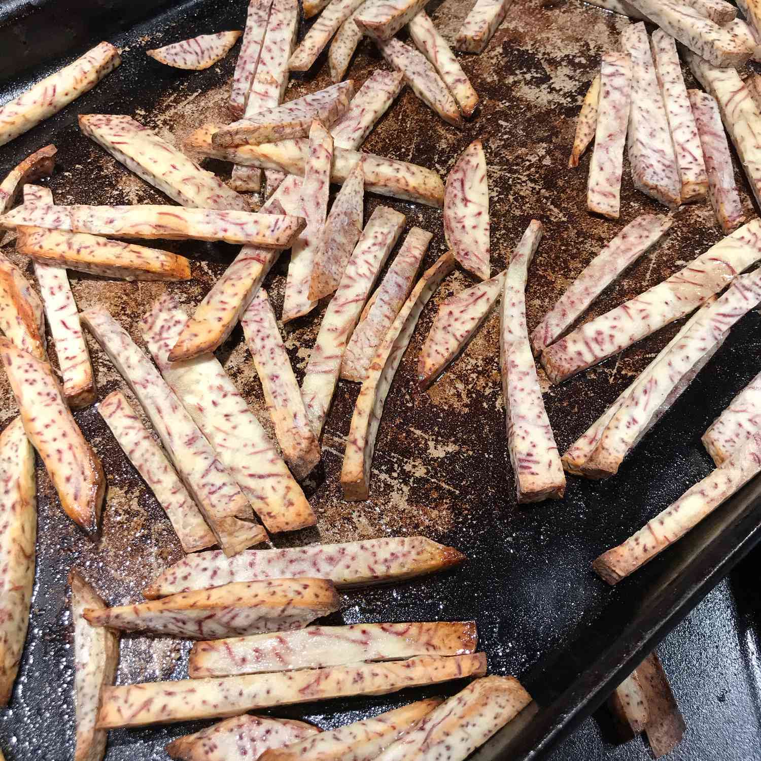 Crispy Baked Taro Chips
