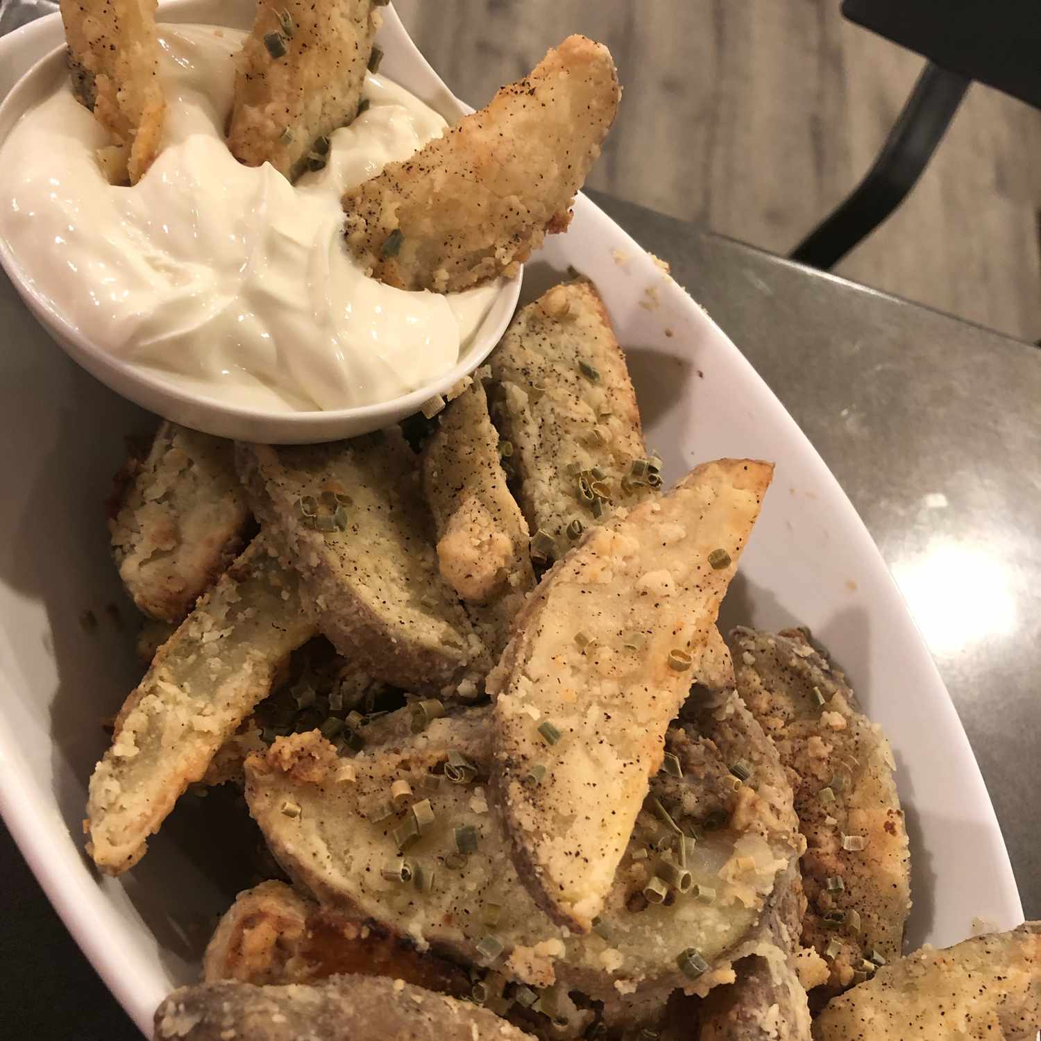 Crispy Buttered Potato Wedges